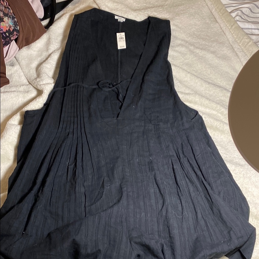 NWT aerie pintuck shorts romper coverup
